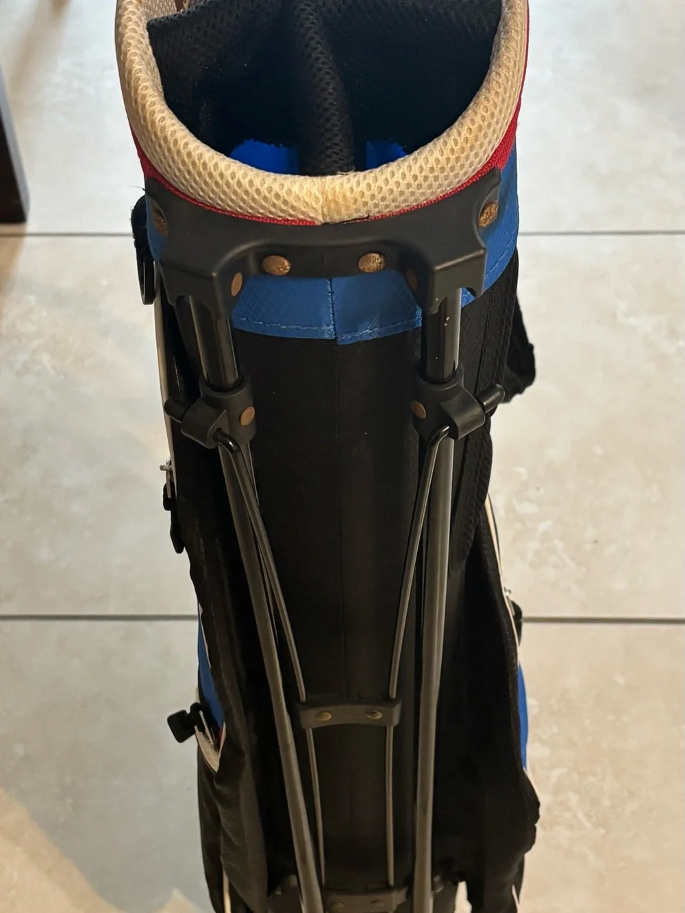 Blue Carry Golf Bag with Stand